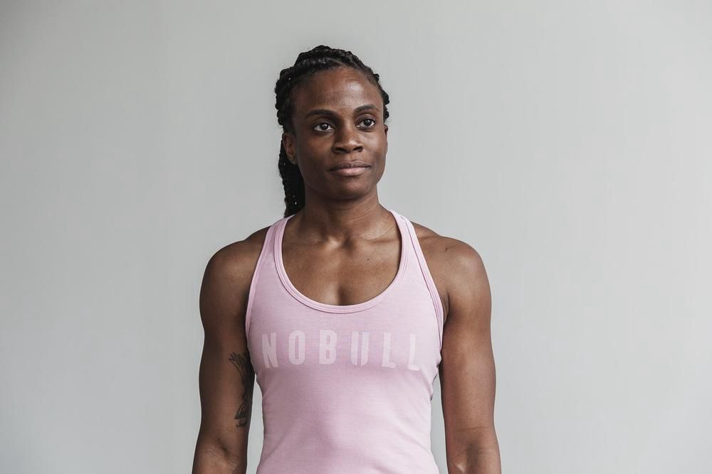 NOBULL Women's Racerback Tank Tops - Pink - Ireland (5716BXTRE)